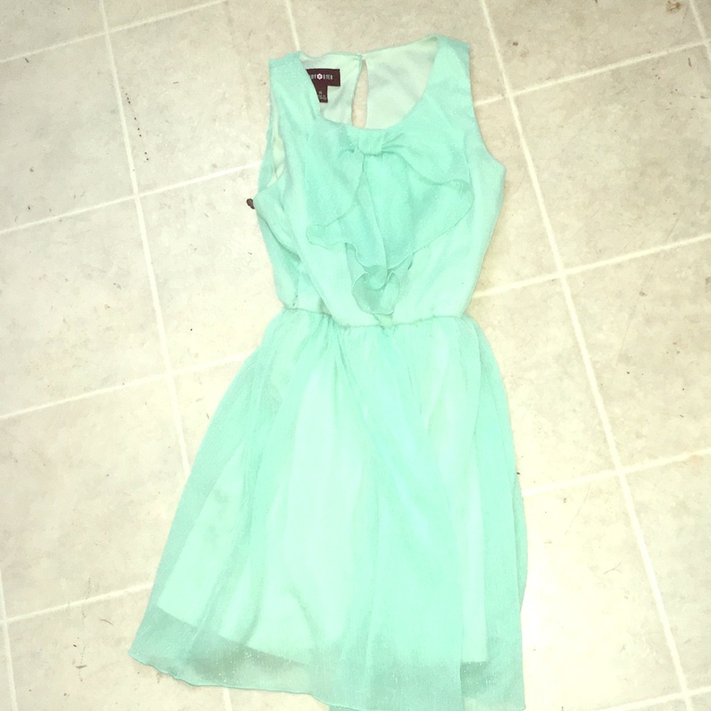 Formal teal blue dress